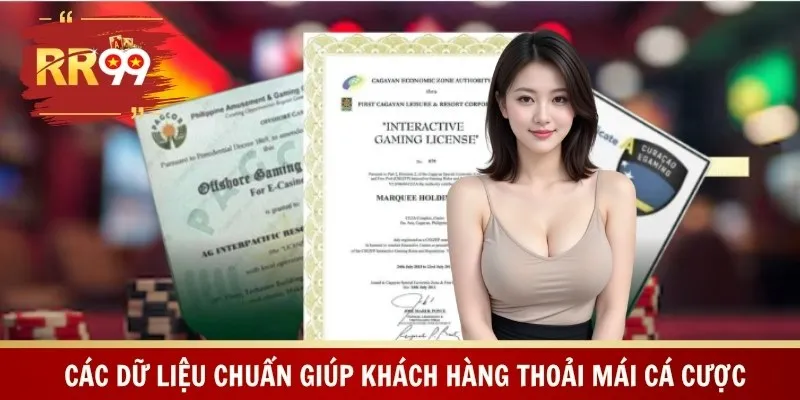 Các dữ liệu chuẩn giúp khách hàng thoải mái cá cược